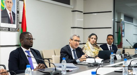 اجتماع بالبنك المركزي الموريتاني لدراسة المذكرة المتعلقة بالبيانات المالية لسنة 2025